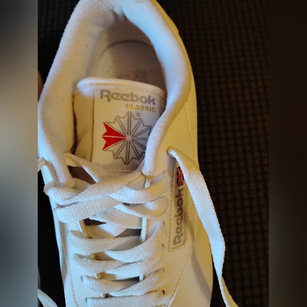 Reebok Classic Ortho Athletic White Sneakers Shoelaces Women's 9 Wide D - Picture 3 of 11